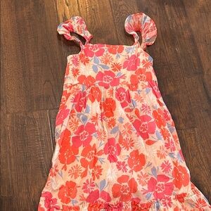 GAP Pink and Orange Floral Kids Dress